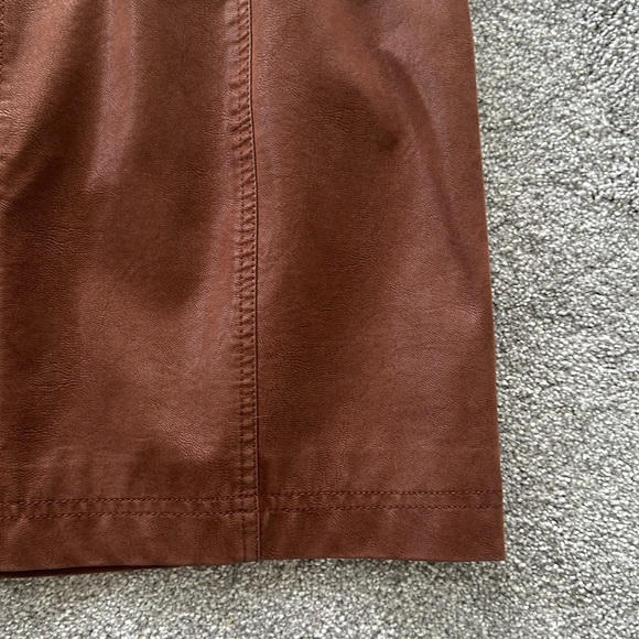 Free People | Modern Femme Vegan Leather Mini Skirt - Picture 6 of 6